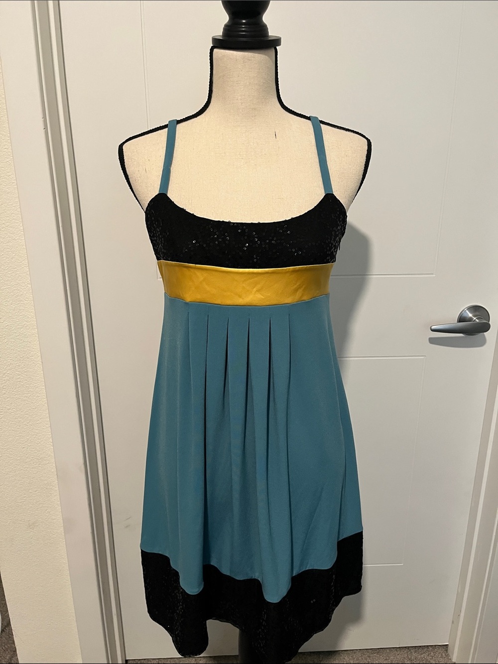 Y2K Sean John Silk Blend Multicolor Strap Dress 2000’s Party Club Event